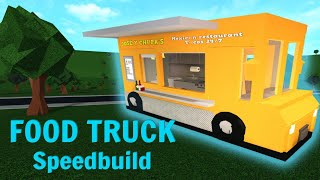 Roblox Bloxburg  Food Truck Speedbuild [upl. by Acinorav]