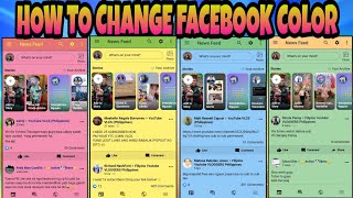 How To Change Facebook Color 2022  Tutorial  JhayAnne Vlogs [upl. by Amlez]