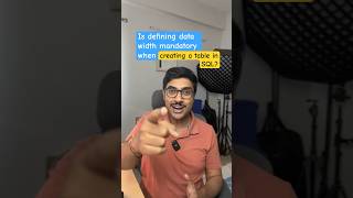 SQL Data Types Explained When is Data Width Mandatory sqlforbeginners learncoding [upl. by Enihpesoj]