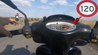 Cel mai bun scuter de viteză  top speed Aprilia scarabeo [upl. by Eyahs120]