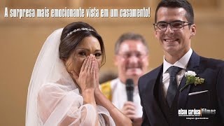 A SURPRESA MAIS EMOCIONANTE JÁ VISTA EM UM CASAMENTO [upl. by Akirdna59]