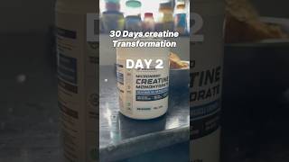 30days creatine transformation DAY 2 Wellcore monohydrate creatine howtobuildmuscleforskinnyguys [upl. by Jake]