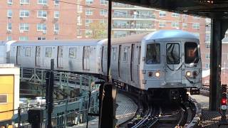 IND Culver Line F Trains with School Car Train  West 8th Street R46 R68 R160A2 R160B [upl. by Gram]