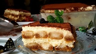 Tiramisú fácil tarta sin horno [upl. by Anavrin]