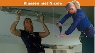 Nicole stuct 51 m2 plafond in woonkamer en keuken [upl. by Ylrak]