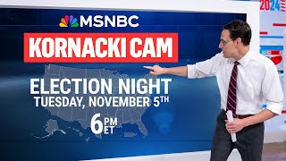 WATCH LIVE Kornacki Cam on Election Night 2024 I MSNBC [upl. by Wilkens]