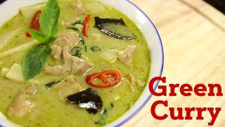 Thai Green Curry Recipe แกงเขียวหวาน  Hot Thai Kitchen [upl. by Horatius]