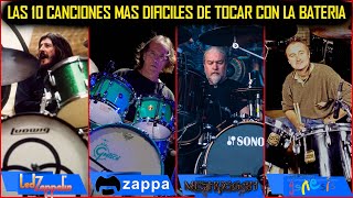 Las 10 Canciones Mas Dificiles De Tocar Con La Bateria Parte 2 😱 [upl. by Darnoc344]