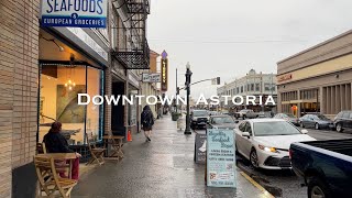 Cozy Fall Walk Downtown Astoria Oregon Coast [upl. by Irahc182]