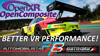 Get Better VR Performance amp Clarity With OpenXr OpenComposite In Sim Racing [upl. by Yrailih]