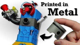 Metal 3D Printed Gas Engine [upl. by Ylrebma]