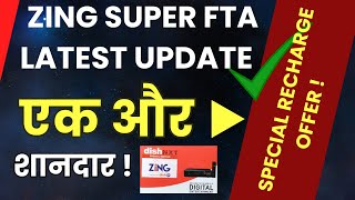 Zing Super FTA New Update TodayOne More Latest Recharge Offer Related To One More Paid Channel [upl. by Eirrotal256]