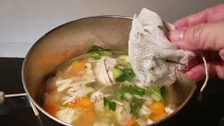 Homemade chicken noodle soup [upl. by Crain]