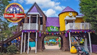 Get Set Go Tree Top Adventure Childrens Ride at Alton Towers CBeebies Land May 2021 [upl. by Balough]