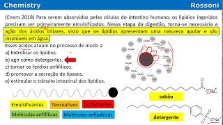 ENEM 2018  Q91 Amarela  Ácidos biliares [upl. by Nohtahoj]