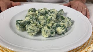 Gnudi Gnocchi Ricotta ed Erbette o Spinaci [upl. by Obocaj]