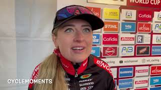 Denise Betsema  Interview at the finish  UCI CX World Cup 202122  Round 12 [upl. by Publias17]