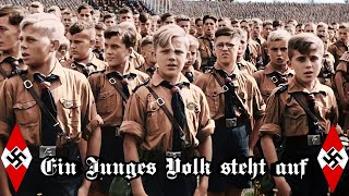 Ein Junges Volk steht auf German  English Lyrics [upl. by Oijres]