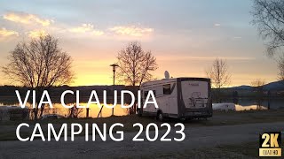 Via Claudia Camping am Lechsee im Allgäu 🇩🇪  Campingplatz und Umgebung  Unterwegs mit Wohnmobil [upl. by Adoh]