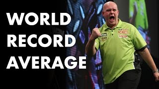 World Record Average Michael van Gerwen averages 1234 INCREDIBLE [upl. by Kendall]