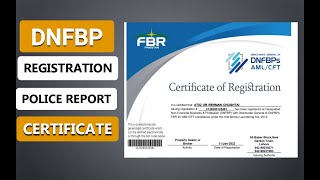 Online DNFBP Registration Procedure amp Certificate  Registration as DNFBP in FBR [upl. by Dorcas]