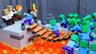 1000 Days Adventure in LEGO Minecraft  Best of Lego Stop Motion Animation Compilation  Brickmine [upl. by Stanleigh65]