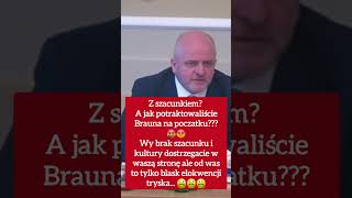 Grzegorz Braun krótko z przewodniczącym komisji [upl. by Jumbala159]