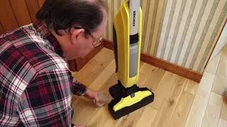 Karcher FC5 Hard Floor Cleaner In Action [upl. by Suchta]