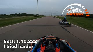 I tried harder on Mayak kartdrome  Clockwise 1200m  Sodi RT8 Club  GoPro [upl. by Clim]