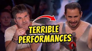 10 Americas Got Talent Performances Who Absolutely WERE TERRIBLE [upl. by Akinna467]