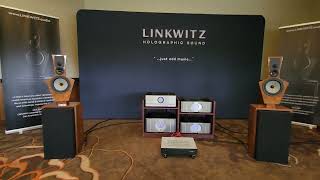 Killer Linkwitz Speakers  First Time Pairing at Show with Pass Labs Electronics [upl. by Rozalie]