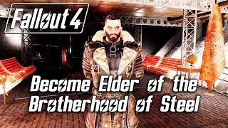 Fallout 4  Become Elder of the Brotherhood of Steel Cut Content SPOILERS [upl. by Sitruc689]