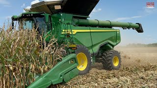 2024 CORN HARVEST from the cab of a JOHN DEERE X9 Combine [upl. by Mehelhteb424]