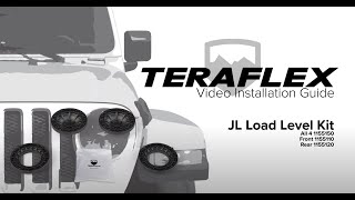 TeraFlex Install JL Load Level Kit [upl. by Sillig]