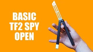 Butterfly Knife Tricks for Beginners 181 Basic TF2 Spy [upl. by Noit]