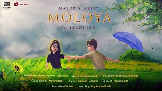 Mayur X Arpit  MOLOYA মলয়া Ft STANNiUM  Official Visualizer [upl. by Renato]