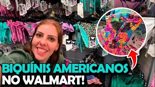 Como são os biquínis americanos Muito diferente Walmart de Orlando nos EUA [upl. by Henri]