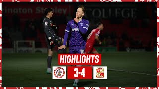 Match Highlights Accrington Stanley vs Swindon Town [upl. by Aicilla]