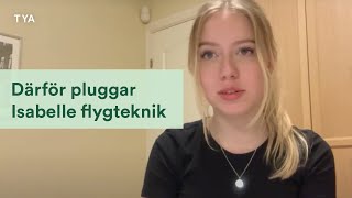 Isabelle Alvarsson är ambassadör för den flygtekniska utbildningen på gymnasiet [upl. by Ahseyk]