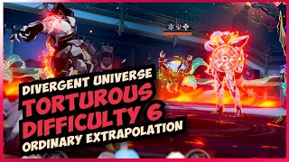 Divergent Universe Difficulty 6 Ordinary Extrapolation  Honkai Star Rail 23 [upl. by Aidualc]