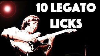 10 Legato Fusion Licks with Tabs  LE GUITAR VLOG 124 [upl. by Alleuol]