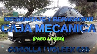 🔧DESMONTAJE Y DESPIECE TRANSMISION MECANICA 🔧VOLEEX C30  TOYOTA COROLLA [upl. by Xerxes]