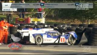 Huge Crash at Le Mans 24 Hour Race [upl. by Eerahs]