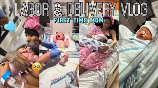 LABOR AND DELIVERY VLOGBirth Vlog  Postpartum ExperienceFirst Time MomFTTEMUTiannaMarie [upl. by Okimuy]