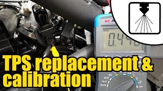 How to install amp calibrate a new Throttle Position Sensor TPS 1208 [upl. by Berns800]