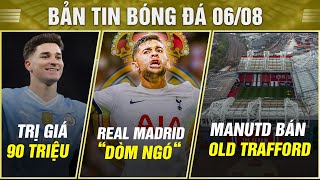 BẢN TIN BÓNG ĐÁ 68 90 TRIỆU CHO ALVAREZ REAL DÒM NGÓ ROMERO MAN UTD BÁN OLD TRAFFORD [upl. by Melva]