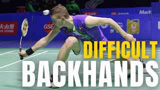 10 Most Difficult Badminton Backhands of All Time [upl. by Niuqauj599]