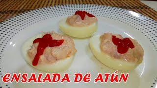 COMO HACER UNA NUTRITIVA ENSALADA DE ATÚN [upl. by Kcitrap808]