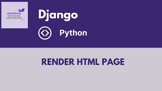 how render html file in django python in hindi [upl. by Gereron147]