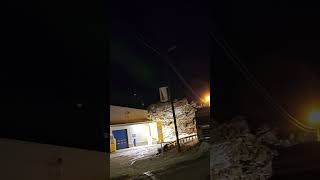 Aurora Boreala winter snow nord scania 660 truckdriver viralvideo follow trucker [upl. by Yebba]